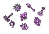 PolyHero Cleric Dice Set (8) - Vile Violet phd2308